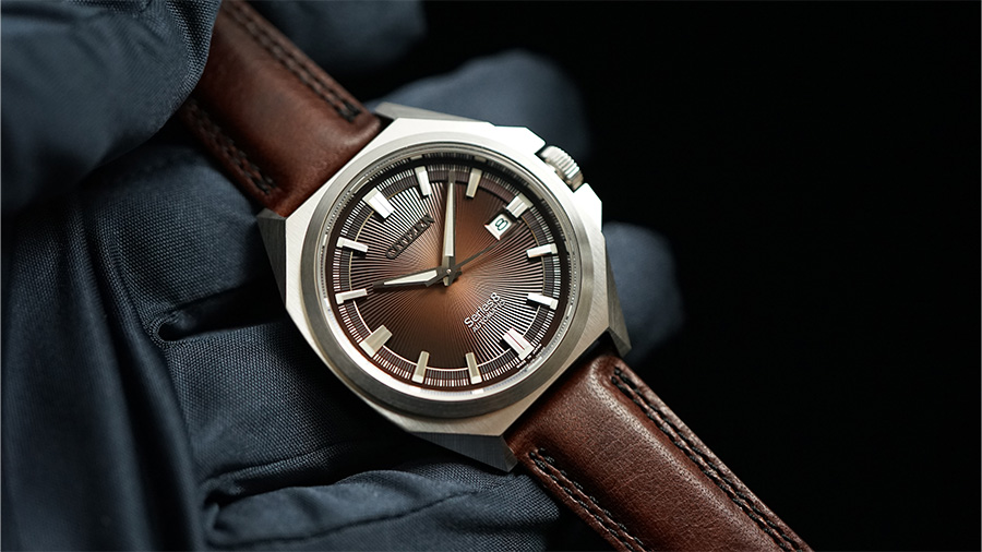 【新品未使用】CITIZEN シチズン 腕時計 ブラウン レザー 定価6万