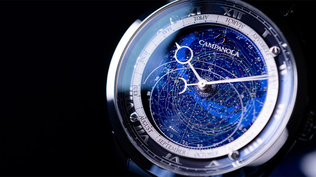 【カンパノラ】リアルタイムで星座を表示するコスモサインにブルーのブレスレットモデル「AO4010-51L」が登場